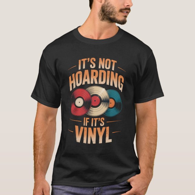 T-shirt Son pas de thésaurisation si son vinyle (Devant)