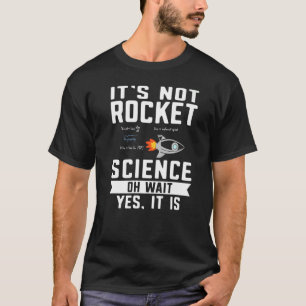 T-shirt Son pas Rocket Science Aérospatiale Ingénieur
