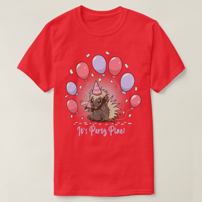 T-shirt Son Pine Porcupine (Design devant)