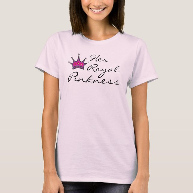 T-shirt Son Pinkness royal (Devant)