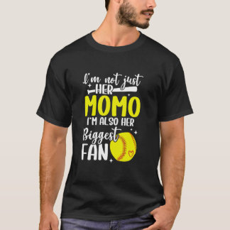 T-shirt Son Plus Gros Van Softball Momo D'Un Joueur De Sof
