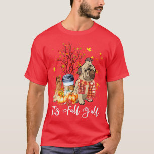T-shirt Son Yall Bruxelles Griffon Chien Citrouille Fall A