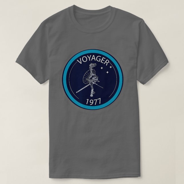 T-shirt sonde satellite Voyager 1977 Espace (Design devant)