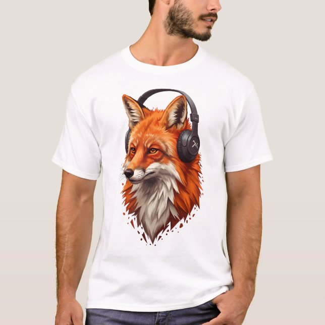 T-shirt Sonic Flame – Abstract Fox in Motion (Devant)