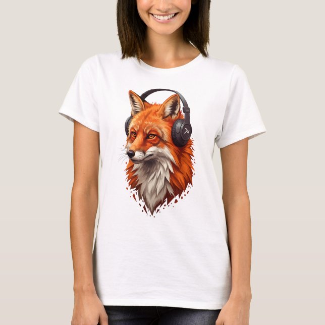 T-shirt Sonic Flame – Abstract Fox in Motion (Devant)