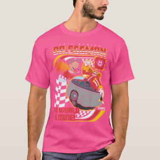 T-shirt Sonic The Hedgehog Dr Eggman Speeder Race Retro Ch