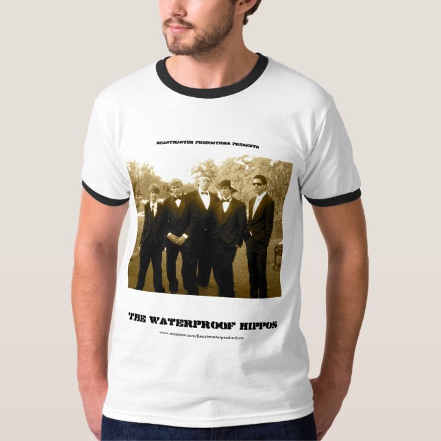 T-shirt Sonnerie imperméable officielle d'hippopotames (Devant)