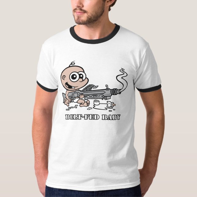 T-shirt Sonnerie T du bébé MG-42 de Fed de ceinture (Devant)