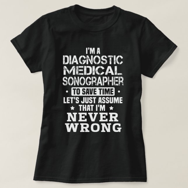 T-shirt Sonographe Médicale diagnostique (Design devant)