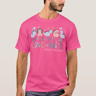 T-shirt Sonographe pédiatrique Mes patients sont Dino-Mite
