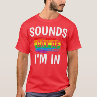 T-shirt Sons Gay AF Im En Gay pride Rainbow Stripe