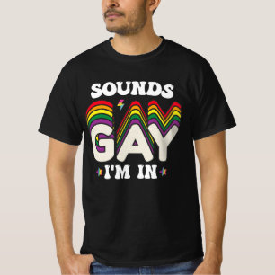 T-shirt Sons LGBT Pride Groovy Sont Gay Je Suis Dedans
