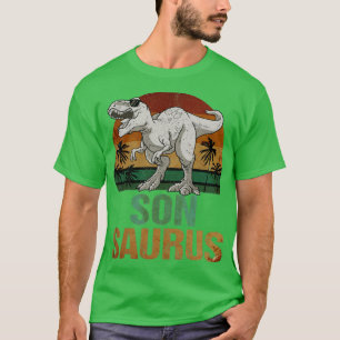 T-shirt Sonsaurus T Rex Dinosaur Son Saurus Vintage