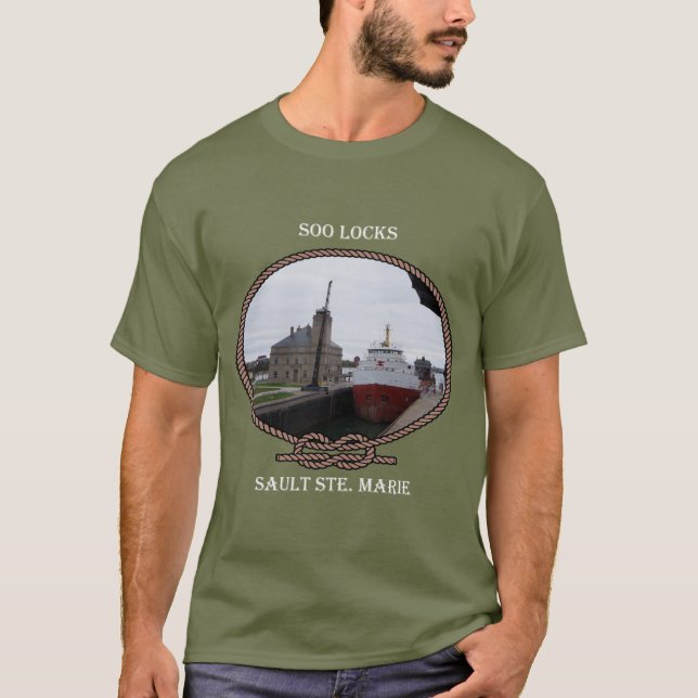 T-shirt Soo Locks chemise avec corde foncée (Devant)
