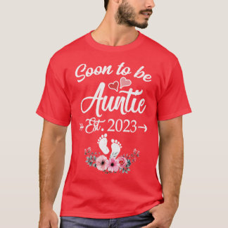 T-shirt Soon To Be Auntie 2023