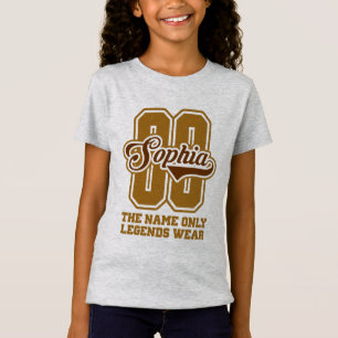 T-Shirt Sophia Nom personnalisé, Sophia Nom Customisé 