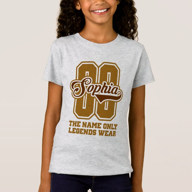 T-Shirt Sophia Nom personnalisé, Sophia Nom Customisé  (Devant)