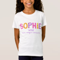 Sophie Girls nom signifiant rose pourpre fleurie é