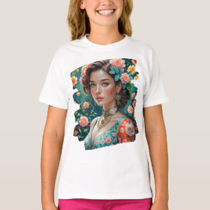 T-Shirt Sophistiqué Rétro : Elégante Balinaise