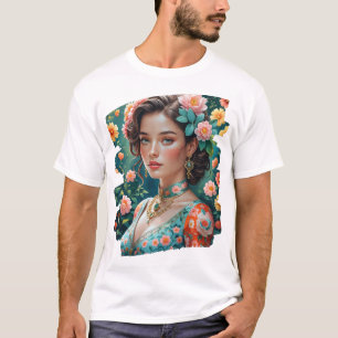 T-Shirt Sophistiqué Rétro : Elégante Balinaise