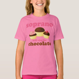 T-shirt Soprano chante pour le chocolat