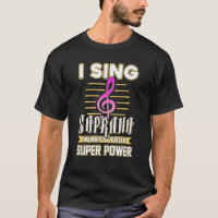 Soprano chanteur choeur tee - shirt