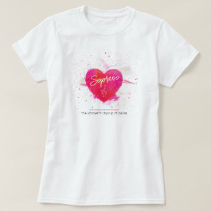 T-shirt Soprano Musical Heart