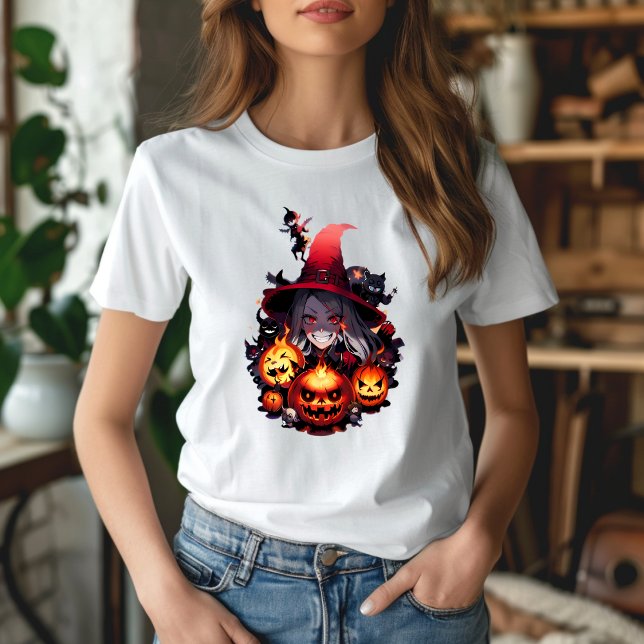 T - Shirt sorcière à la citrouille (Von Creator hochgeladen)