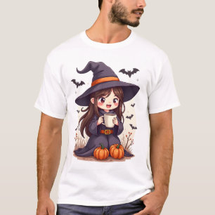 T-shirt Sorcière au Pumpkin Spice � Chemise de café mignon