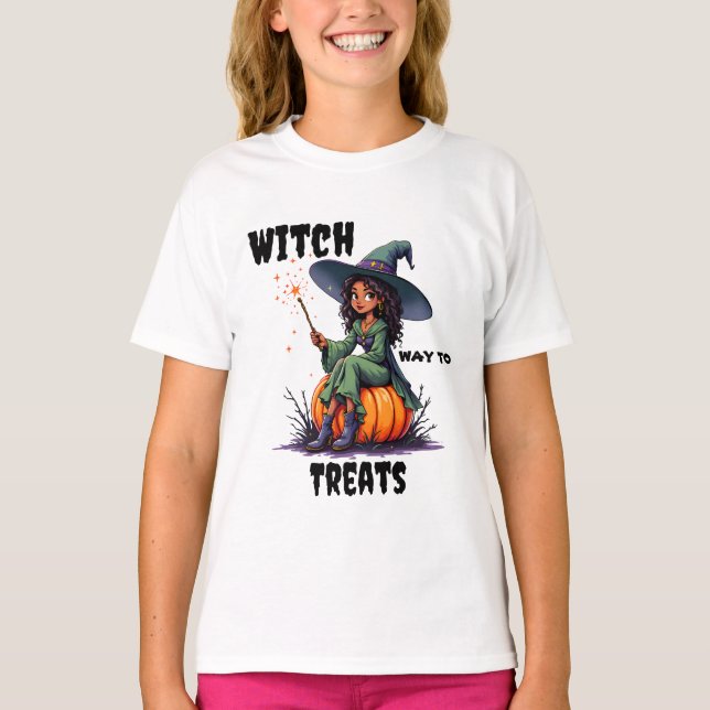 T-shirt Sorcière aux soins ! Halloween (Devant)