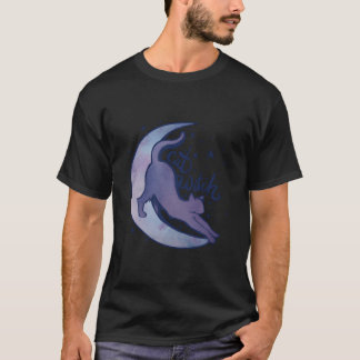 T-shirt Sorcière Chat Lune Chaton Chats Violet Enfant de l