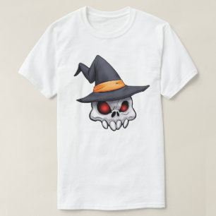 T-shirt Sorcière crâne Evil Déplaisant Halloween