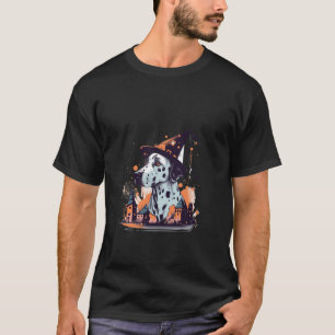T-shirt Sorcière dalmate Halloween Costume Amoureux des ch