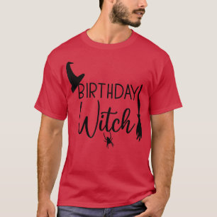 T-shirt Sorcière d'anniversaire pour Halloween drôle Hallo