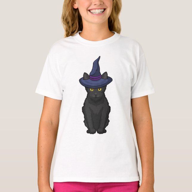 T-shirt Sorcière de chat (Devant)