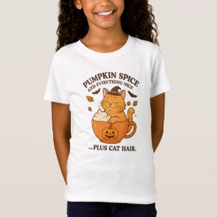 T-Shirt Sorcière de chat gingembre - Joli design d'Hallowe
