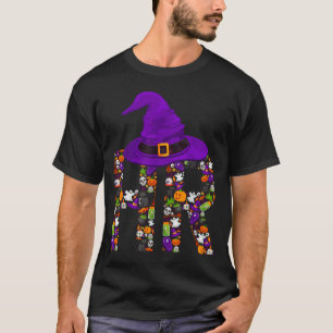 T-shirt Sorcière des RH Costume d'Halloween Citrouille Res