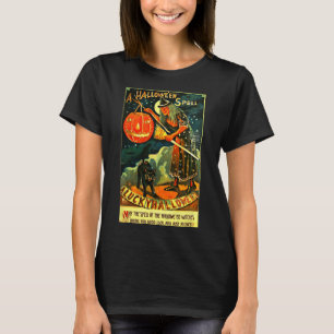 T-shirt Sorcière d'Halloween Art Retro vintage