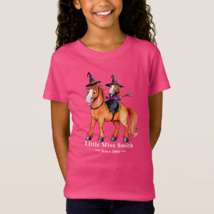 T-Shirt Sorcière drôle de cheval