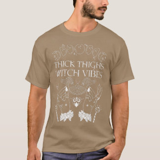 T-shirt Sorcière effrayante Croissant Lune Blackcraft Hall
