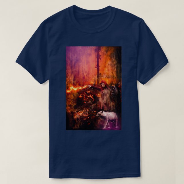 T-shirt Sorcière en guerre (Design devant)