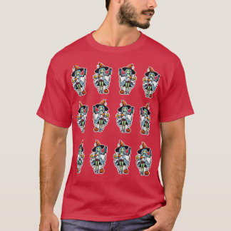 T-shirt sorcière et zombie