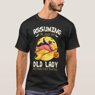T-shirt Sorcière Flamant rose En Supposant Que Je Ne Suis 
