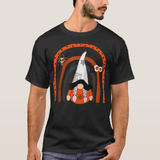 T-shirt Sorcière Gnome Halloween Costume Citrouille Automn