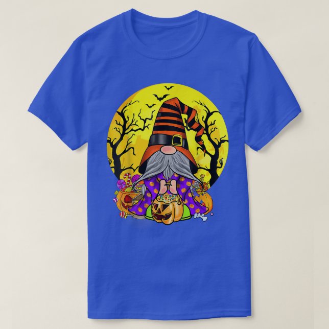 T-shirt Sorcière Gnome Halloween Costume Citrouille Automn (Design devant)