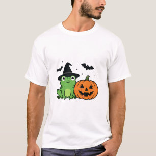 T-shirt Sorcière Grenouille Halloween Coven Amphibien Somb