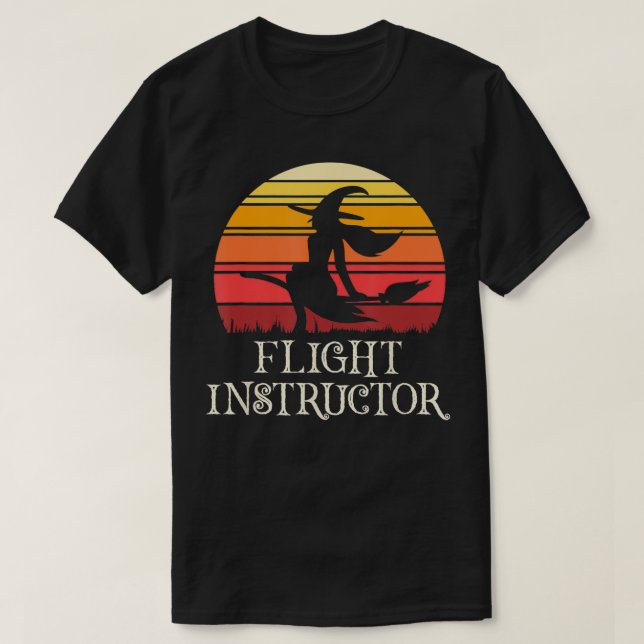 T-shirt Sorcière instructeur de vol (Design devant)