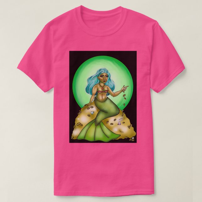 T-shirt Sorcière marine verte (Design devant)
