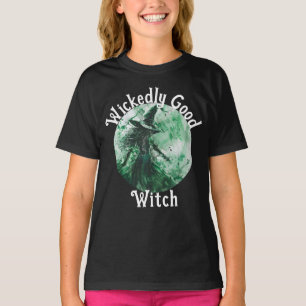T-shirt Sorcière Méchamment Bonne Dessin De Sorcière Verte