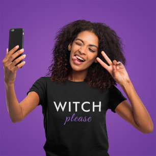 T-shirt Sorcière moderne S'il vous plaît Chemise Halloween